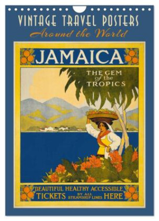 Kalendář/Diář Vintage Travel Posters around the World (Wall Calendar 2027 DIN A4 portrait), CALVENDO 12 Month Wall Calendar Calvendo