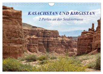 Kalendář/Diář Kasachstan und Kirgistan (Wandkalender 2027 DIN A4 quer), CALVENDO Monatskalender Calvendo