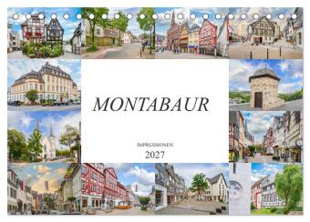 Kalendář/Diář Montabaur Impressionen (Tischkalender 2027 DIN A5 quer), CALVENDO Monatskalender Calvendo