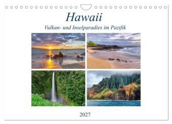 Kalendář/Diář Hawaii - Vulkan- und Inselparadies im Pazifik (Wandkalender 2027 DIN A4 quer), CALVENDO Monatskalender Calvendo