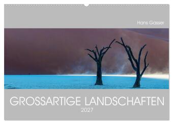 Kalendář/Diář GROSSARTIGE LANDSCHAFTEN 2027 (Wandkalender 2027 DIN A2 quer), CALVENDO Monatskalender Calvendo