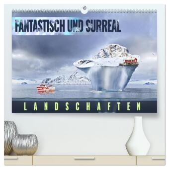 Kalendář/Diář Fantastisch und surreal - Landschaften (hochwertiger Premium Wandkalender 2027 DIN A2 quer), Kunstdruck in Hochglanz Calvendo