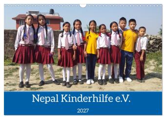 Kalendář/Diář Kalender der Nepal Kinderhilfe e.V. (Wandkalender 2027 DIN A3 quer), CALVENDO Monatskalender Calvendo