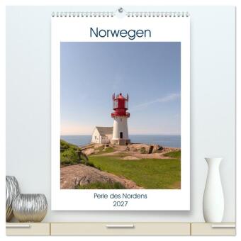 Kalendář/Diář Norwegen - Perle des Nordens (hochwertiger Premium Wandkalender 2027 DIN A2 hoch), Kunstdruck in Hochglanz Calvendo