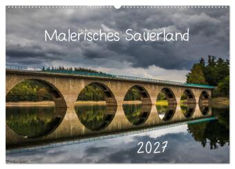 Kalendář/Diář Malerisches Sauerland (Wandkalender 2027 DIN A2 quer), CALVENDO Monatskalender Calvendo