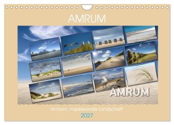 Kalendář/Diář Amrum, inspirierende Landschaft (Wandkalender 2027 DIN A4 quer), CALVENDO Monatskalender Calvendo