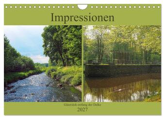 Kalendár/Diár Impressionen - Gütersloh entlang der Dalke (Wandkalender 2027 DIN A4 quer), CALVENDO Monatskalender Calvendo