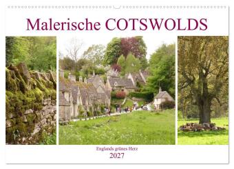 Kalendář/Diář Malerische Cotswolds (Wandkalender 2027 DIN A2 quer), CALVENDO Monatskalender Calvendo