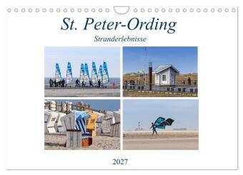 Kalendář/Diář St. Peter-Ording Stranderlebnisse (Wandkalender 2027 DIN A4 quer), CALVENDO Monatskalender Calvendo