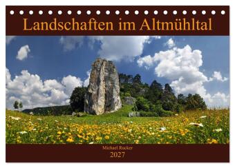 Kalendář/Diář Landschaften im Altmühltal (Tischkalender 2027 DIN A5 quer), CALVENDO Monatskalender Calvendo