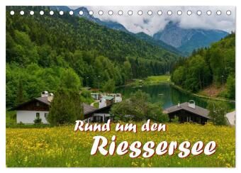Kalendář/Diář Rund um den Riessersee (Tischkalender 2027 DIN A5 quer), CALVENDO Monatskalender Calvendo