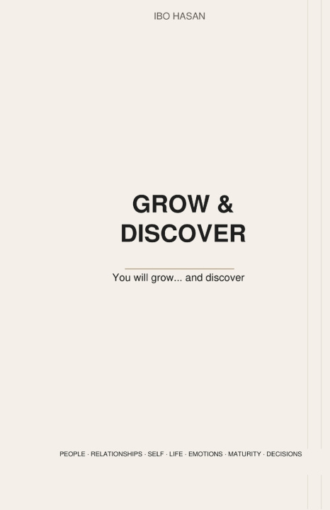 Knjiga You Will Grow and Discover Ibo Hasan