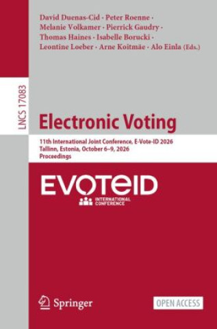 Boek Electronic Voting David Duenas-Cid