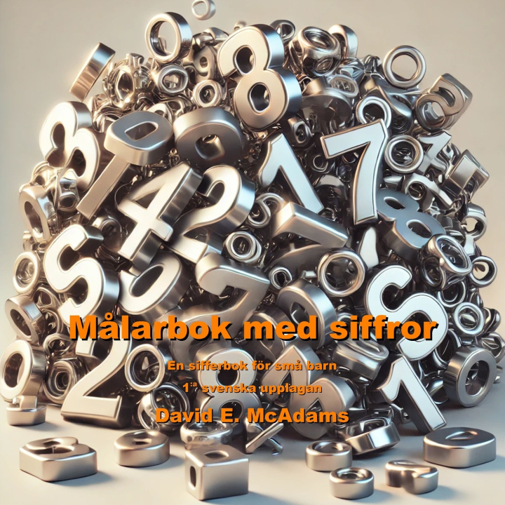 Livro Målarbok med siffror David E. McAdams