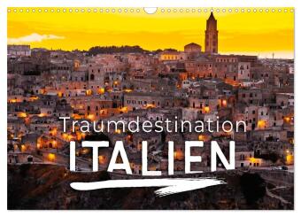 Kalendár/Diár Traumdestination Italien (Wandkalender 2027 DIN A3 quer), CALVENDO Monatskalender Calvendo