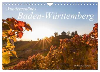 Kalendár/Diár Wunderschönes Baden-Württemberg (Wandkalender 2027 DIN A4 quer), CALVENDO Monatskalender Calvendo