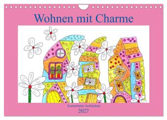Kalender/Terminbuch Wohnen mit Charme (Wandkalender 2027 DIN A4 quer), CALVENDO Monatskalender Calvendo