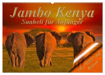 Kalendár/Diár Jambo Kenya (Wandkalender 2027 DIN A2 quer), CALVENDO Monatskalender Calvendo