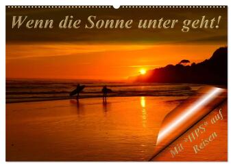Kalendár/Diár Wenn die Sonne unter geht (Wandkalender 2027 DIN A2 quer), CALVENDO Monatskalender Calvendo