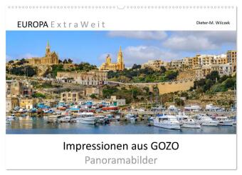 Kalender/Terminbuch Impressionen aus GOZO - Panoramabilder (Wandkalender 2027 DIN A2 quer), CALVENDO Monatskalender Calvendo