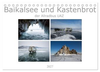 Kalendář/Diář Baikalsee und Kastenbrot (Tischkalender 2027 DIN A5 quer), CALVENDO Monatskalender Calvendo