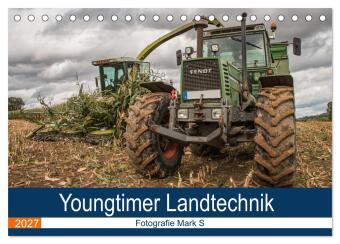 Kalender/Terminbuch Youngtimer Landtechnik (Tischkalender 2027 DIN A5 quer), CALVENDO Monatskalender Calvendo