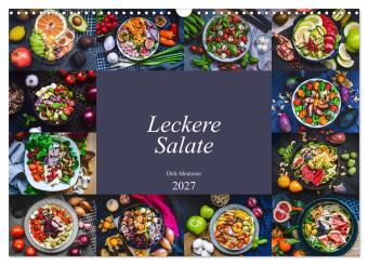 Kalendář/Diář Leckere Salate (Wandkalender 2027 DIN A3 quer), CALVENDO Monatskalender Calvendo