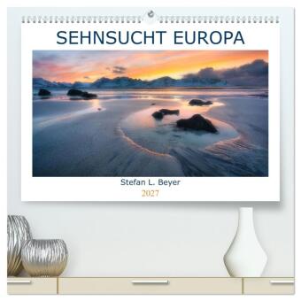Kalendář/Diář Sehnsucht Europa (hochwertiger Premium Wandkalender 2027 DIN A2 quer), Kunstdruck in Hochglanz Calvendo