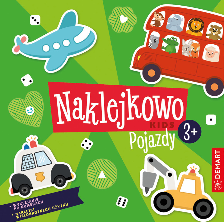 Livro Pojazdy. Naklejkowo Kids 3+ Anna Borchard