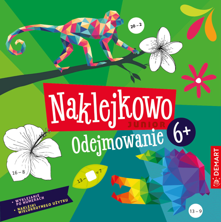 Libro Odejmowanie. Naklejkowo Junior 6+ Anna Borchard