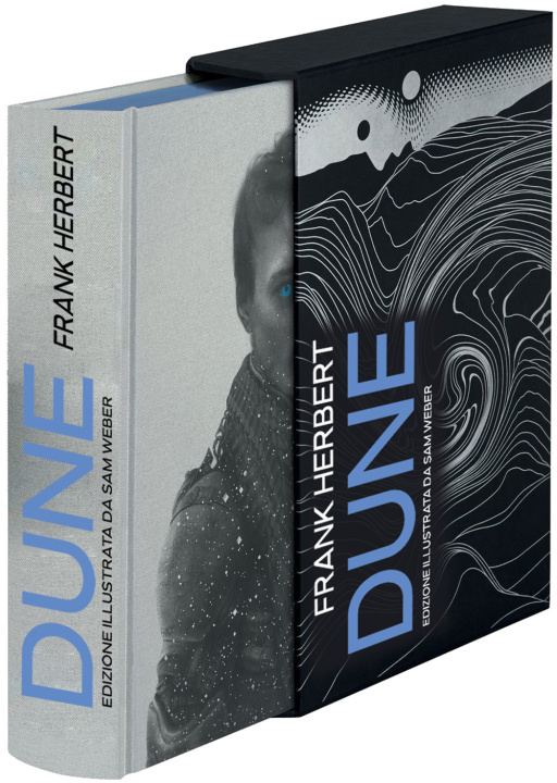 Książka Dune. Illustrato da Sam Weber. Con cofanetto Frank Herbert