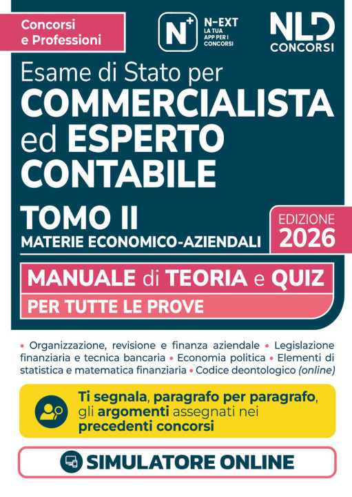 Kniha Manuale esame di Stato per commercialista ed esperto contabile. Materie economico-aziendali 2026 