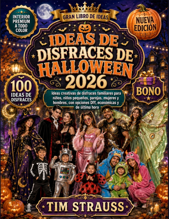 Livro IDEAS DE DISFRACES DE HALLOWEEN 2026 Tim Strauss