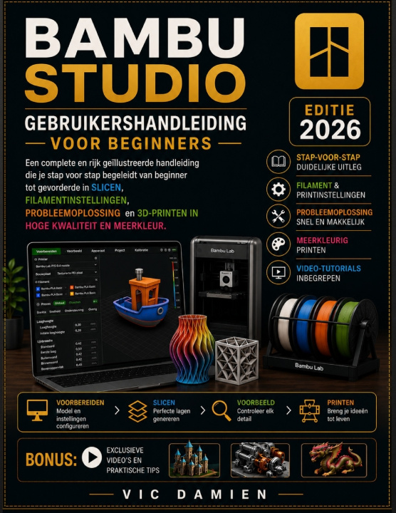 Kniha BAMBU STUDIO GEBRUIKERSHANDLEIDING VOOR BEGINNERS 2026 Vic Damien