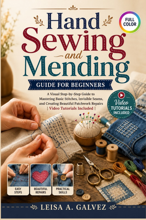Libro Hand Sewing and Mending Guide For Beginners Leisa A. Galvez