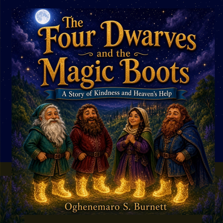 Book The Four Dwarves and the Magic Boots Oghenemaro Stacy Burnett