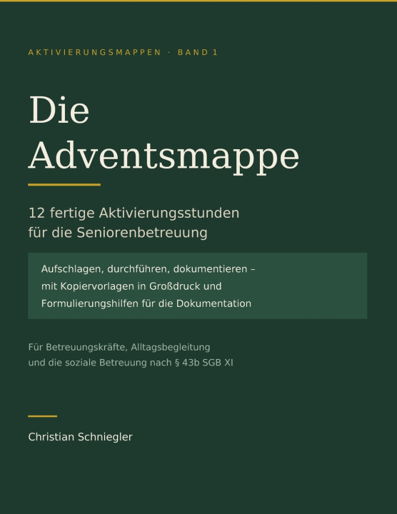 Carte Die Adventsmappe Christian Schniegler