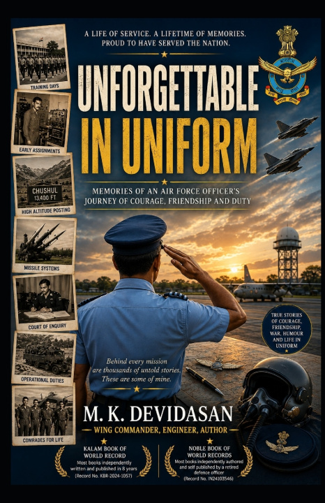 Livro Unforgettable in Uniform M K Devidasan