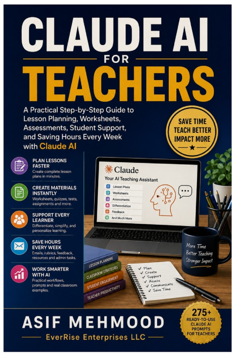 Книга CLAUDE AI FOR TEACHERS Asif Mehmood