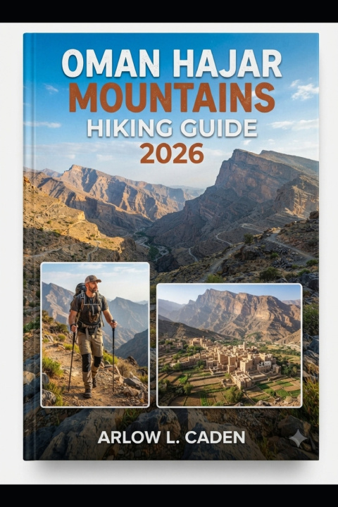 Книга OMAN HAJAR MOUNTAINS HIKING GUIDE 2026 ARLOW L. CADEN