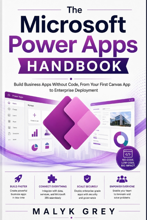 Book The Microsoft Power Apps Handbook MALYK GREY