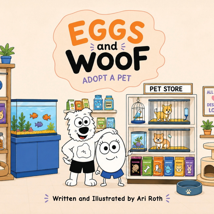 Livro Eggs and Woof Ari Roth