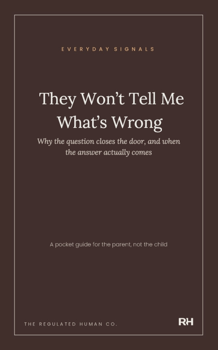 Libro They Won't Tell Me What's Wrong The Regulated Human Co.