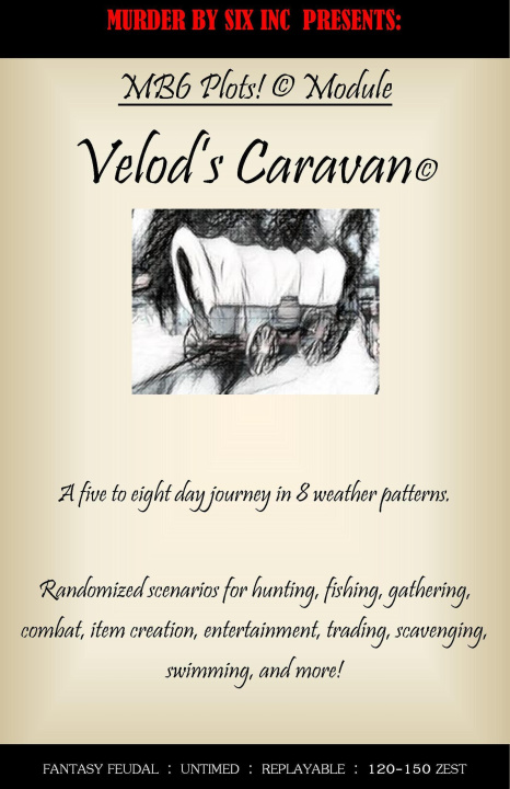 E-kniha Velod's Caravan, A Murder By Six Plots! (c) Game Module Katrin Greene