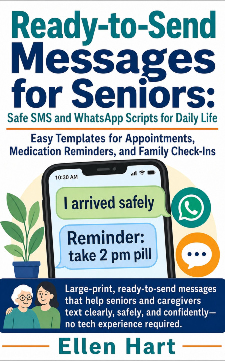 E-book Ready to Send Messages for Seniors: Safe SMS and WhatsApp Scripts for Daily Life Ellen Hart