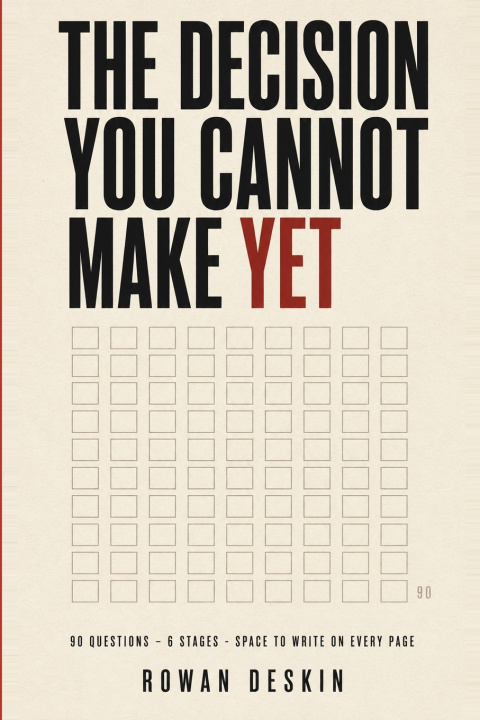 Livro The Decision You Cannot Make Yet ROWAN DESKIN