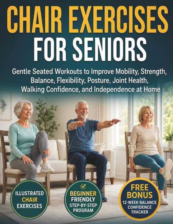 Livro Chair Exercises for Seniors Elias Carlego