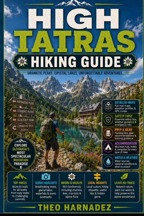 Book HIGH TATRAS HIKING GUIDE THEO HARNADEZ