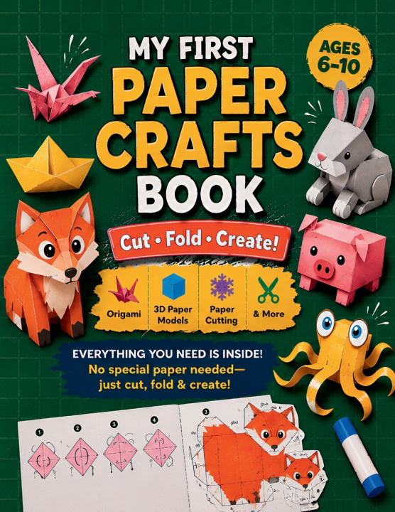 Libro My First Paper Crafts Book Brain Storm Puzzles