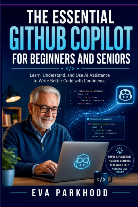 Könyv THE ESSENTIAL GITHUB COPILOT FOR BEGINNERS AND SENIORS Eva Parkhood